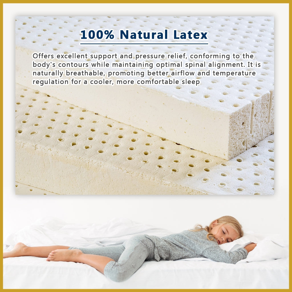 MyLatex CAPRI 10" Natural Latex Mattress Orthopedic - All Sizes Available