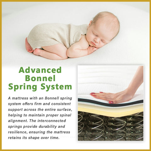 Image of Therapedic Spinal Cool 12" Mattress Bonnel Spring w/ Cooling Silk Fabric - All Sizes