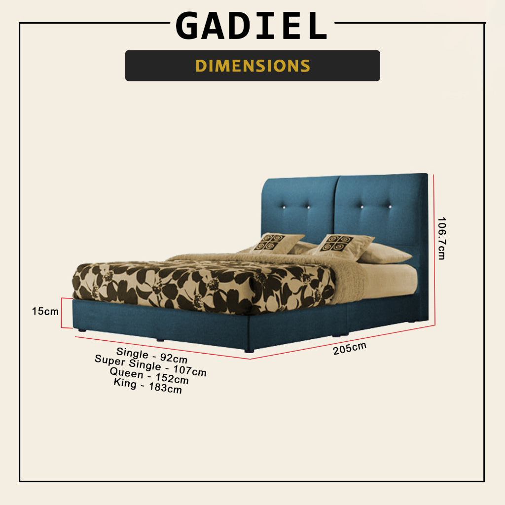 Gadiel Divan Bed Frame with Mattress AddOn - PetFriendly Scratch Resistant Option / All Sizes