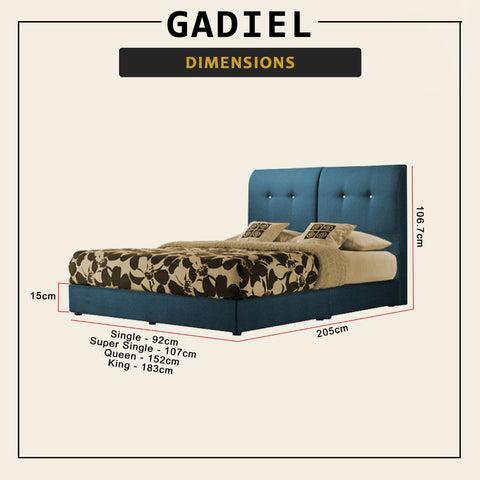 Image of Gadiel Divan Bed Frame with Mattress AddOn - PetFriendly Scratchproof Option / All Sizes