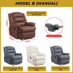 Scarlet Model B Premium Single Sofa Manual Recliner