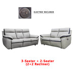 Sally Manual/Electric Recliner 2-Seater/3-Seater Sofa - w/ PetFriendly Fabric/Leather