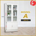 Myani Series Display Cabinet Book Shelves with Drawers in 2 Models