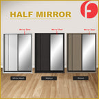 Malta Series 4/5/6/8x8FT 2-Door Sliding Door Wardrobe with Mirror Door in 3 Colours
