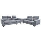 Cedie 3+2 Seater Pushback Sofa Pocket Spring High Density Foam PetFriendly Scratch-Resist