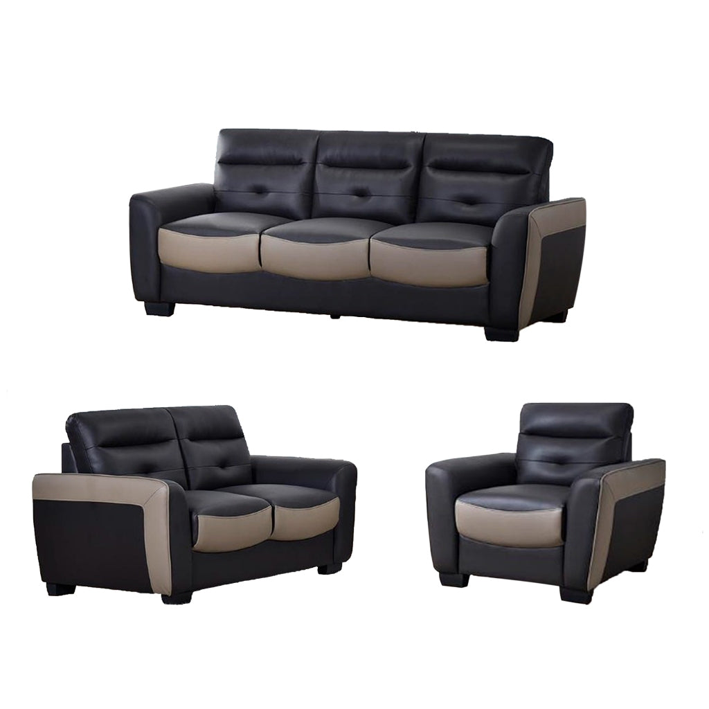 Oppa 1/2/3 Sofa Set In Top Grade PU Leather Upholstery