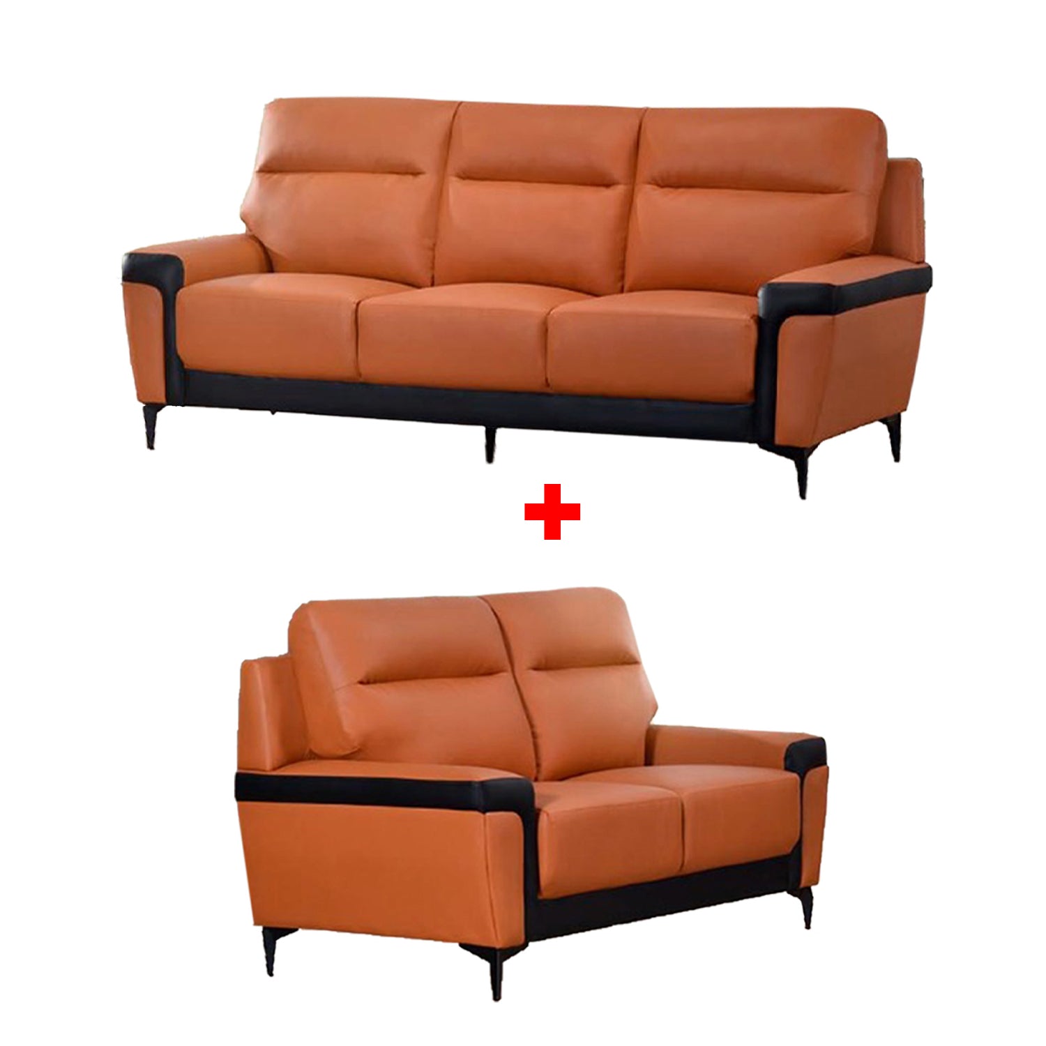 Casa 1/2/3 Sofa Set In Top Grade PU Leather Upholstery