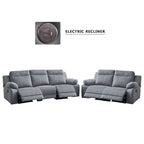 Zarzy 1/2/3-Seater Reclining Sofa Pocketed Spring Claw Resistant Pet-Friendly Fabric/Leather