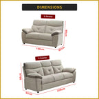 Mikee 3+2 Seater Recliner Sofa Set - PetFriendly Scratch-Resist