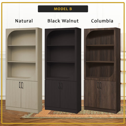 Image of Fauna Series Open Shelves Display Cabinet Bookshelf Storage in 3 Colours