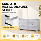 Karen 6 Chest of Drawers CARB-P2 Certified Board Full Laminated Back Panel in 2 Colours
