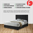 Miller Divan Bed Frame with Foam Padded Headboard - PetFriendly Option / All Sizes