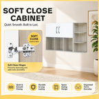 Inari Floating Display Shelf hanging Cabinet CARB-P2 Certified Board in 2 Colours