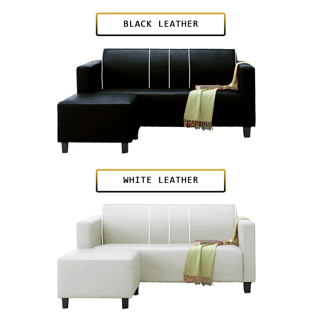 James Series Leather/Pet-Friendly Fabric 3 Seater Sofa With Ottoman In 10 Colours