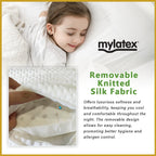 MyLatex SAKURA 2" Natural Latex Foldable Mattress Removable Silk Cover - All Sizes