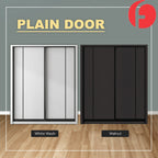 Stell Series 6x8FT 2-Door Sliding Door Wardrobe in White Wash or Walnut in 5 Design