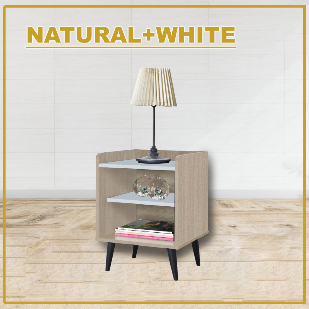Arius CARB-P2 Certified Board Bedside Table Side Table in Fully Laminated Finish in 6 Colours