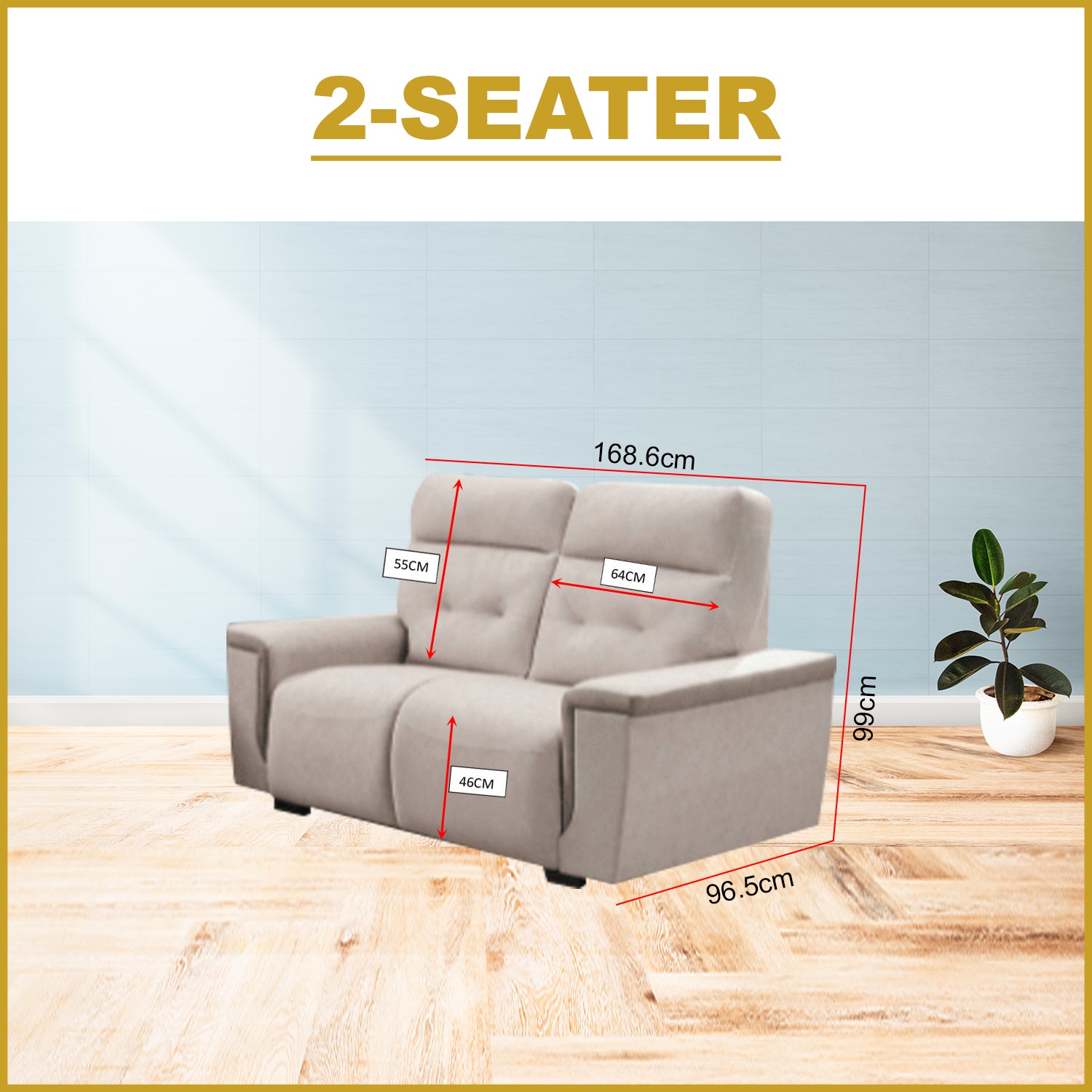 Dally High Back 2-Seater/3-Seater Sofa - w/ Pet Friendly Scratch Resistant Material Options