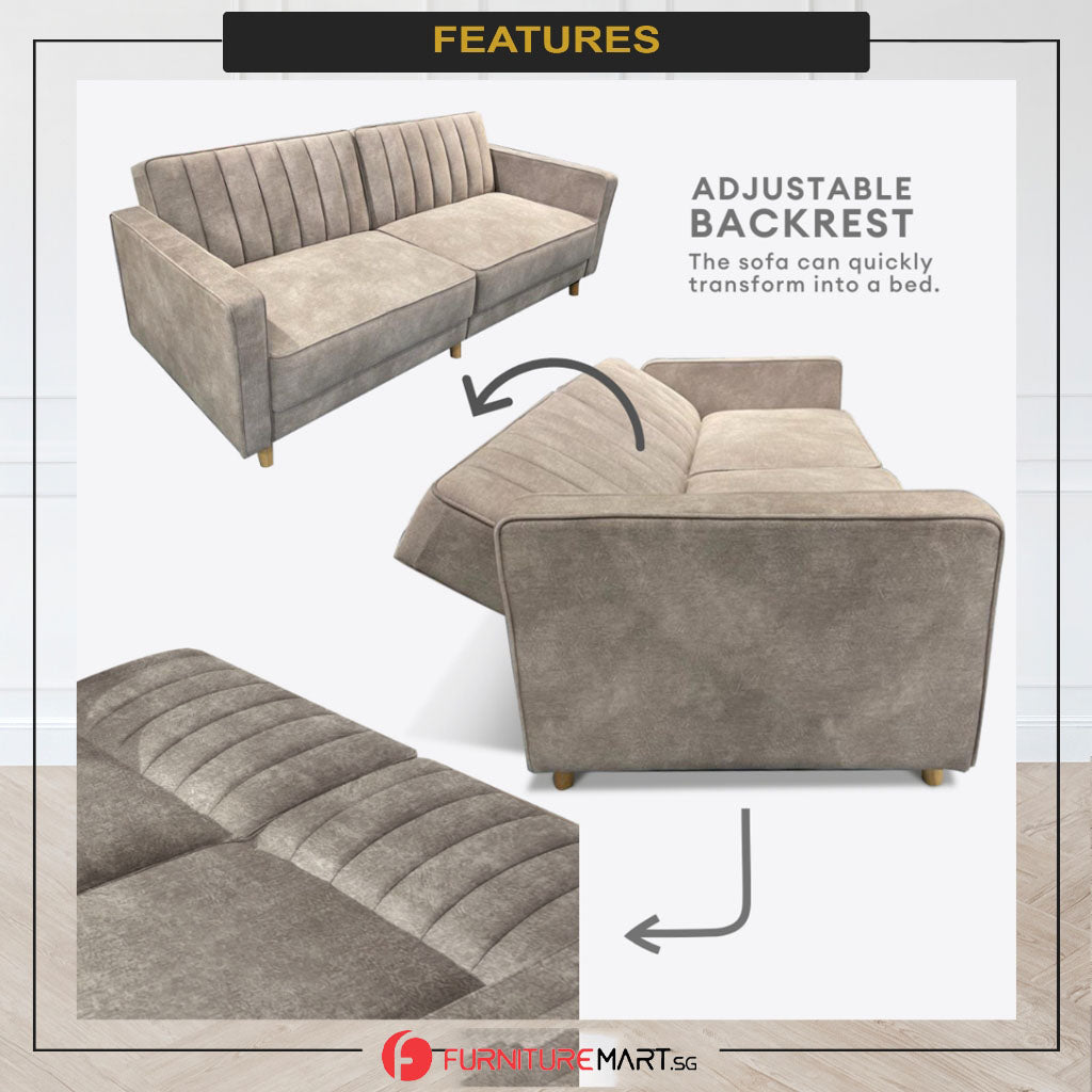 Holly 3-Seater Sofa BedHigh Density Foam Cushion w/ PetFriendly Options