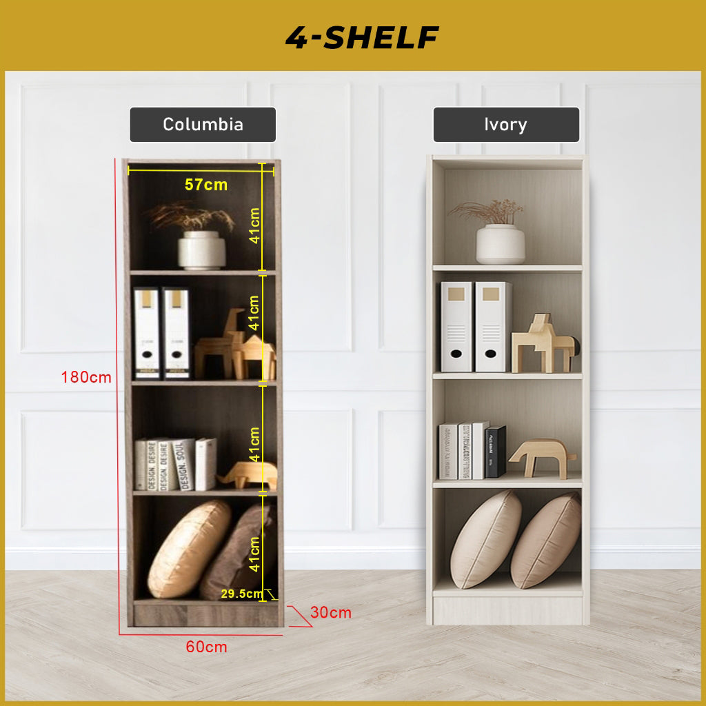 Kasen Series Display Cabinet Book Shelves Open Cabinet in 2 Colours