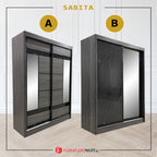 Sabita Series 5ft Sliding Wardrobe Scratch Resistant in 11 Designs