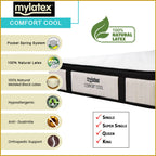 MyLatex 12" Comfort Cool Mattress Pocket Spring w/ Latex Layers - All Sizes Available