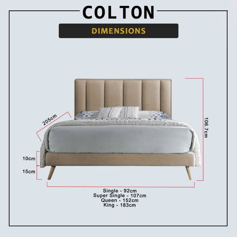 Image of Diomire Colton Divan Bed Frame with Mattress Add-on - PetFriendly Option / All Sizes