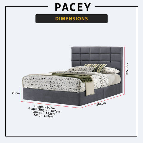 Image of Pacey Divan Bed Frame with Mattress - PetFriendly Scratchproof Option / All Sizes