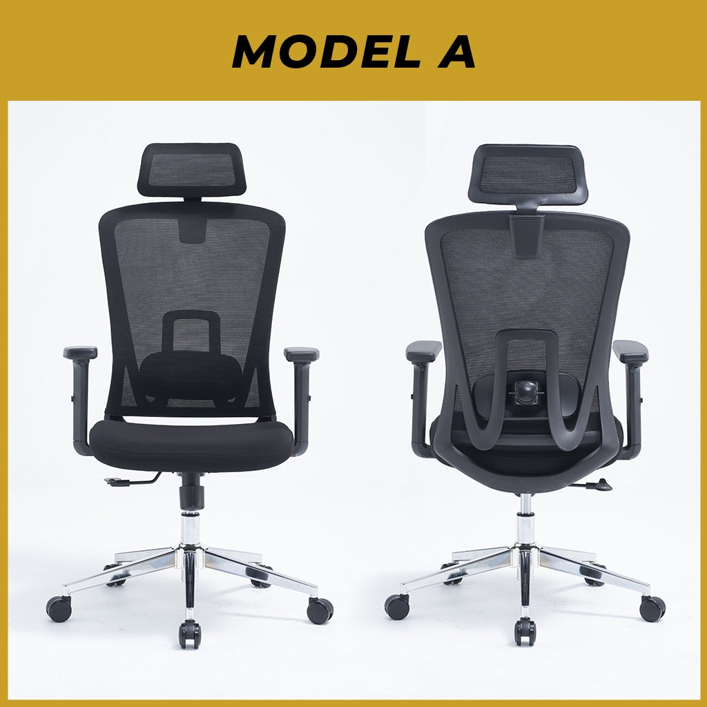 Kern Series Adjustable Headrest Office And Backrest in Black