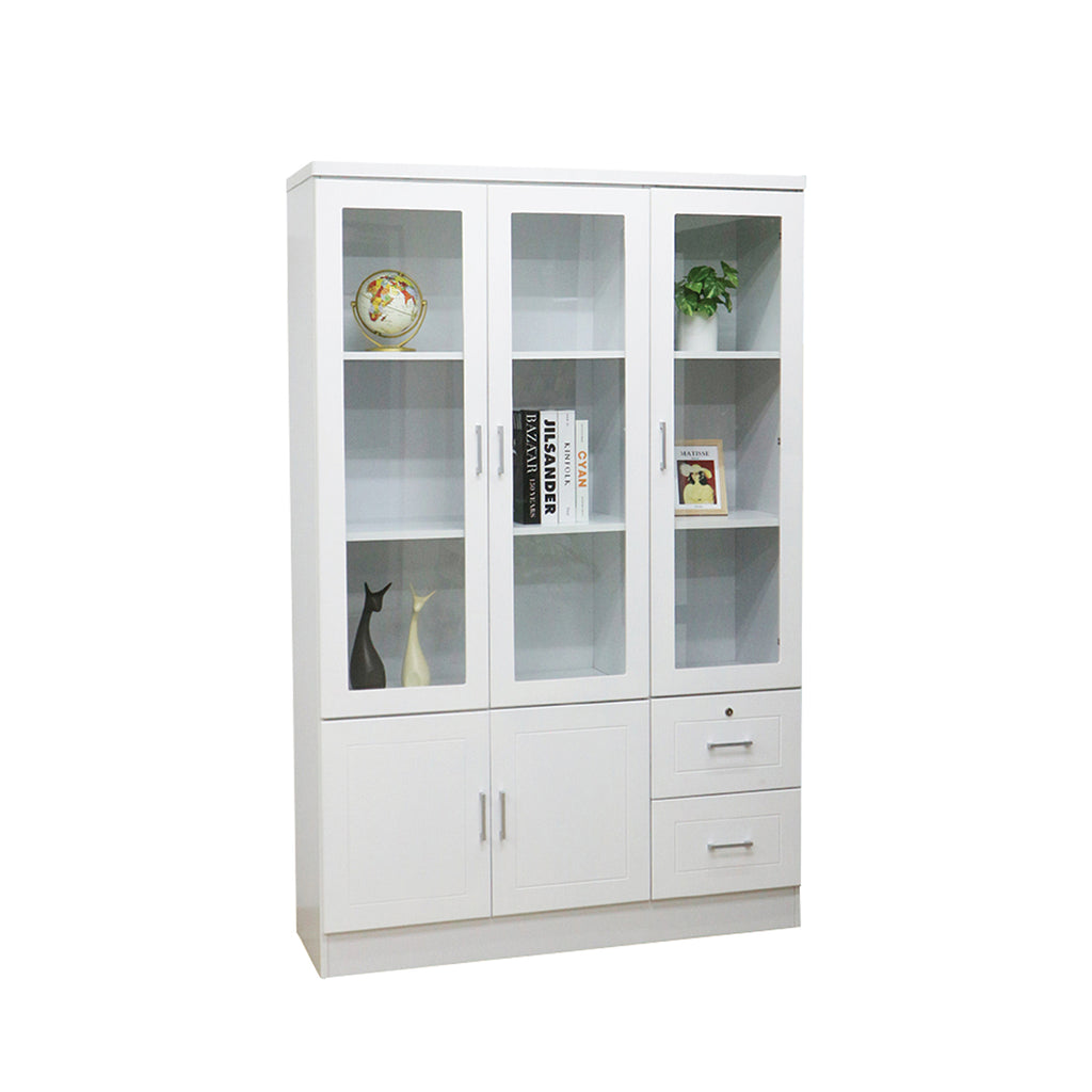 Myani Series Display Cabinet Book Shelves with Drawers in 2 Models