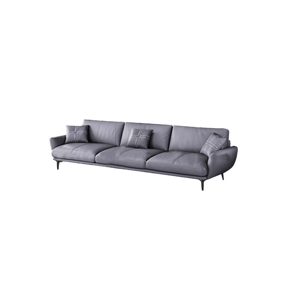 Nordic Inspired Sofa Set In 4 Color Choices Of Premium P.U Leather Upholstery w/ Pet-Friendly Option