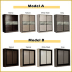 Charie Series 5FT/6FT/8FT Customizable Sliding Door Modular Wardrobe in 6 Designs