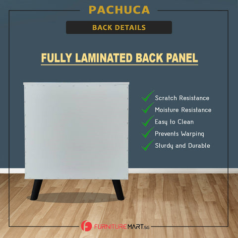 Image of Pachuca Series 1 Premium Chest of 3 Drawers Collection Full Laminated Back Panel in 6 Colours