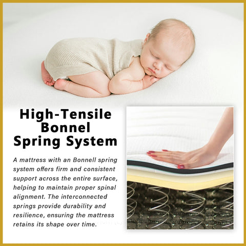 Image of Honey Spinal XL 12" Anti-Static Posture Support Spring Mattress - All Sizes Available