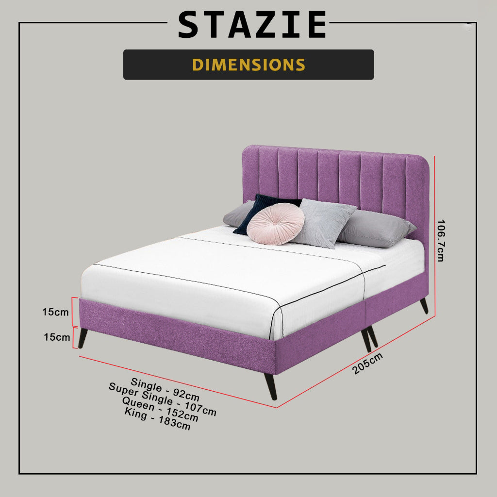 Stazie Divan Bed Frame with Mattress - PetFriendly Scratch Resistant Option / All Sizes
