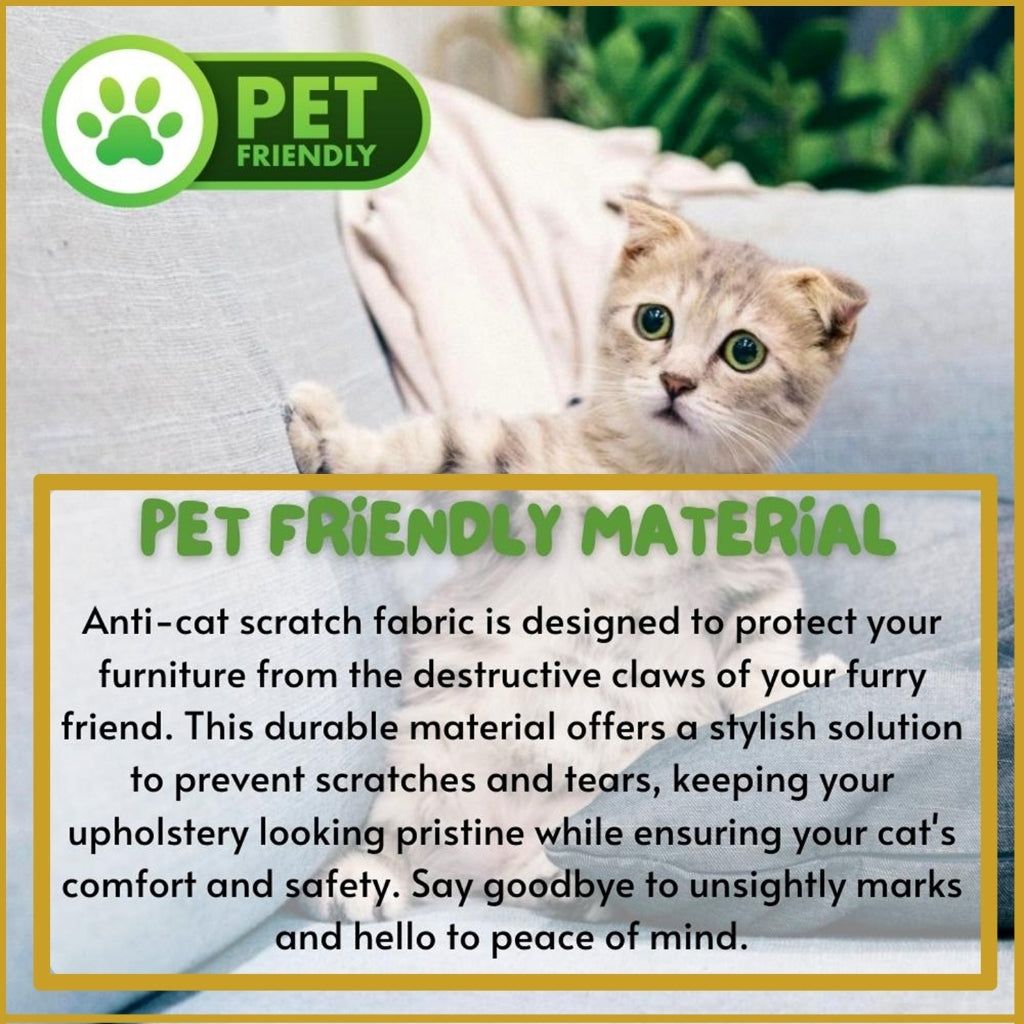 Tyrel PetFriendly 3-Seater Sofa Scratch Resistant Easy Clean Sofa in 2 Colour Available