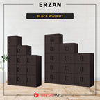 Erzan Series Single and Double Door Cabinet Bookshelf Storage w/lock in 6 Colours