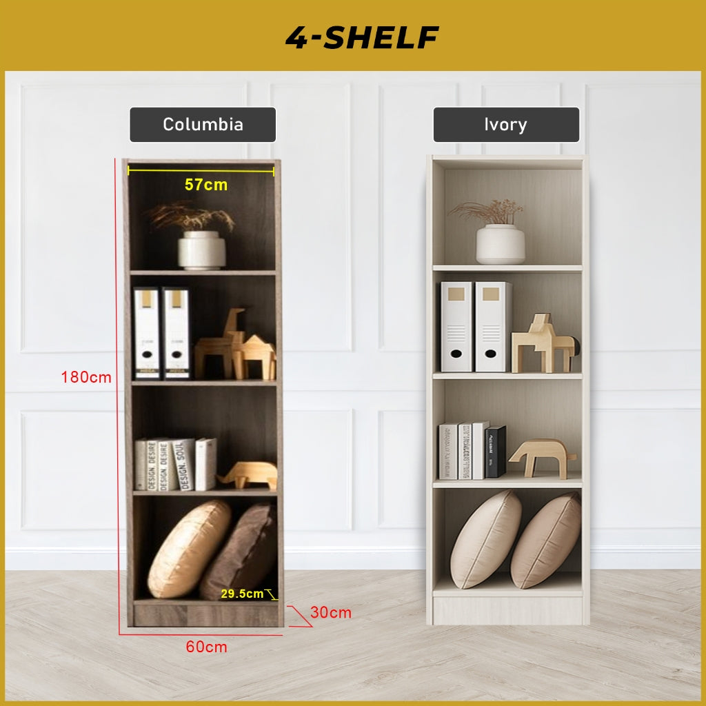 Kasen Series Display Cabinet Book Shelves Open Cabinet in 2 Colours