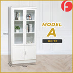 Myani Series Display Cabinet Book Shelves with Drawers in 2 Models