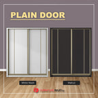 Pablo Series 5/6/8x8FT 2-Door Sliding Door Wardrobe in White Wash or Walnut in 5 Design