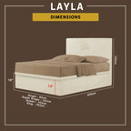 Layla 16" Depth Storage Bedframe w/ Mattress AddOn PetFriendly Fabric Option - All Sizes