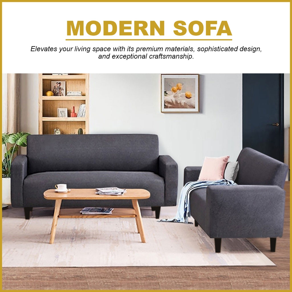 Heman 2-Seater/3-Seater Modern Sofa - w/ PetFriendly Scratchproof Option