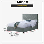 Adden Divan Bed Frame with Mattress - PetFriendly Scratch Resistant Option / All Sizes