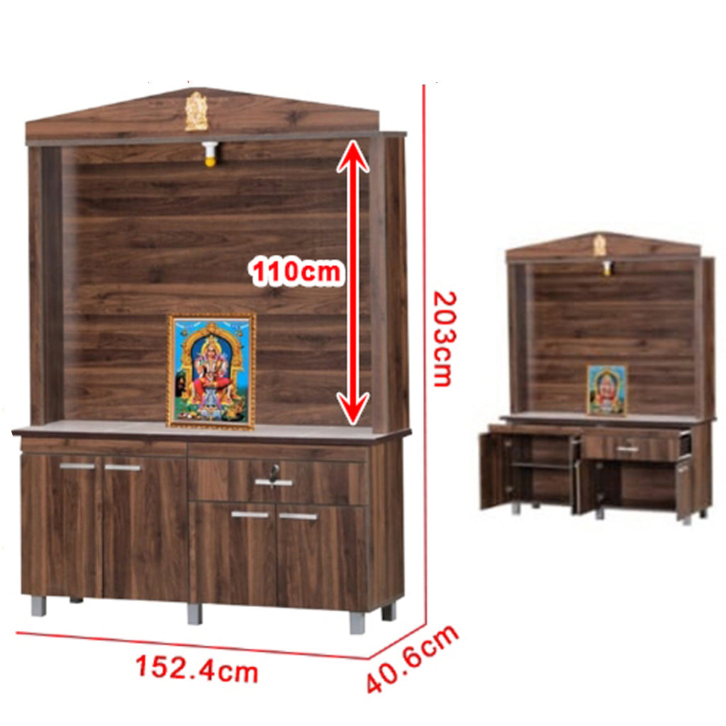 Hindu Altar Table Cabinet Offering Altar Shrine - Model A7