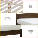 Izumi Wooden Bedframe Queen Size In 2 Colour with Mattress Option - MDF+Veneer Wood