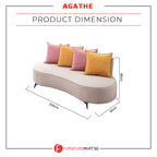 Agathe Pet-Friendly 3-Seater Sofa Scratch-Resistant Claw-Resistant Stain-Proof
