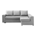 Argie 3-Seater L-Shaped Sofa with Stool High Density Foam w/ PetFriendly Options