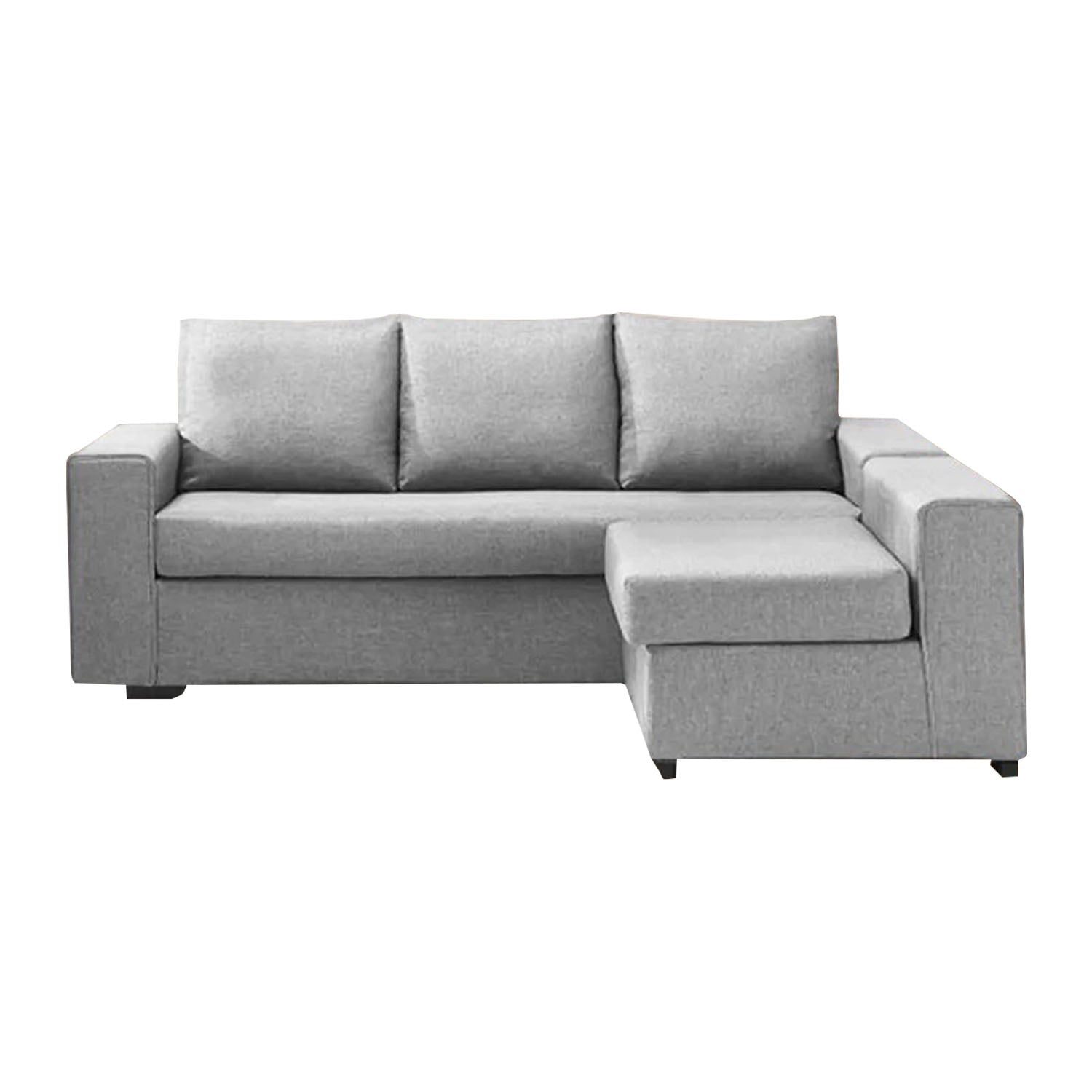 Argie 3-Seater L-Shaped Sofa with Stool High Density Foam w/ PetFriendly Options