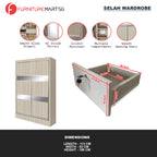 Selah Series 3 2-Door Sliding Door Wardrobe