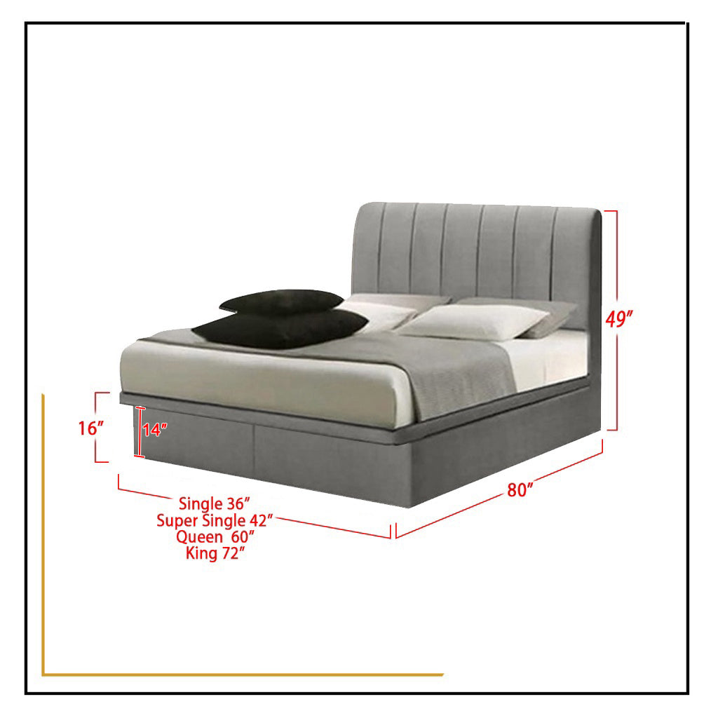 Adele SBD 16" Storage Bed Frame In 3 Colors w/ Mattress Option